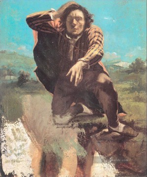  Courbet Werke - Der hoffnungslose Mann Der Mann machte von Angst Realist Realismus Maler Gustave Courbet